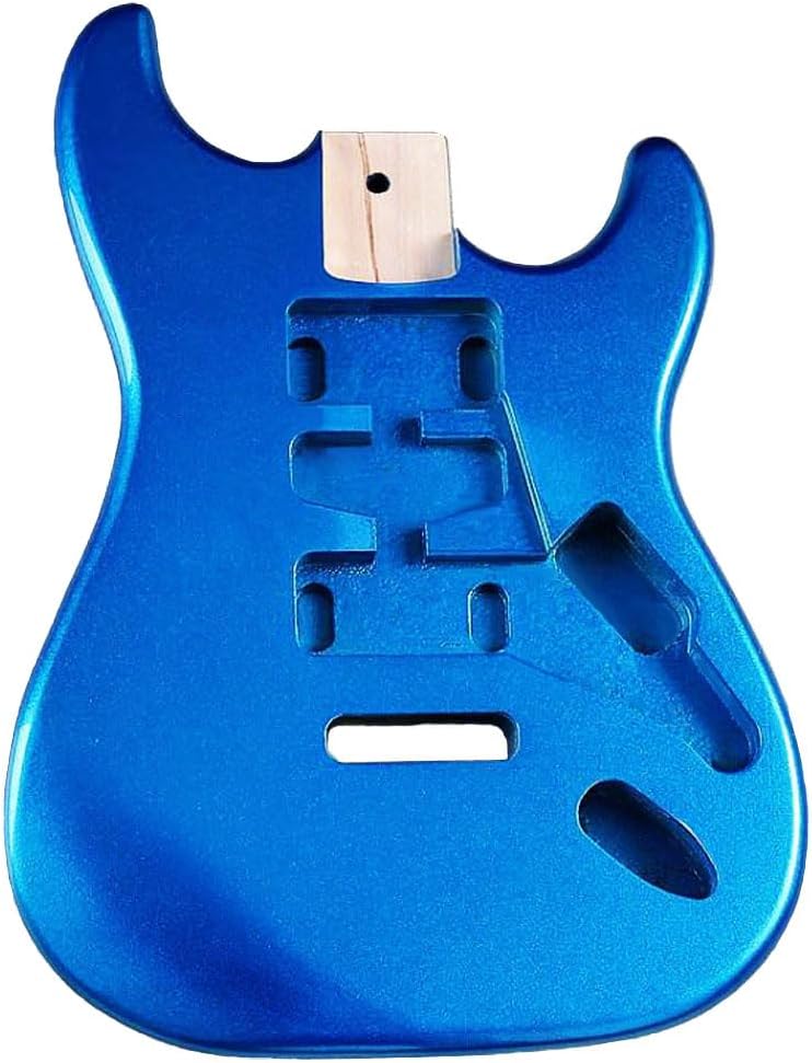 JD.Moon Electric Guitar Body for Fender ST Strat Guitar Accessory DIY Metal Blue Poplar HSH Guitar Body - Image 1
